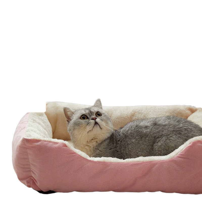 狗窝冬季保暖冬天睡觉猫窝长方形四季通用狗狗加厚垫子宠物床用品|undefined