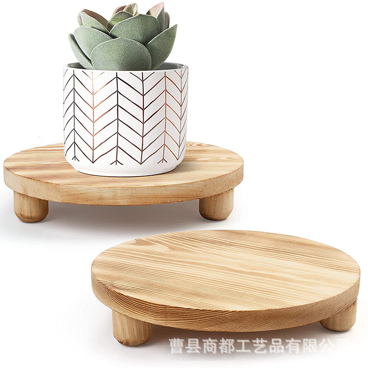 Wooden flowerpot