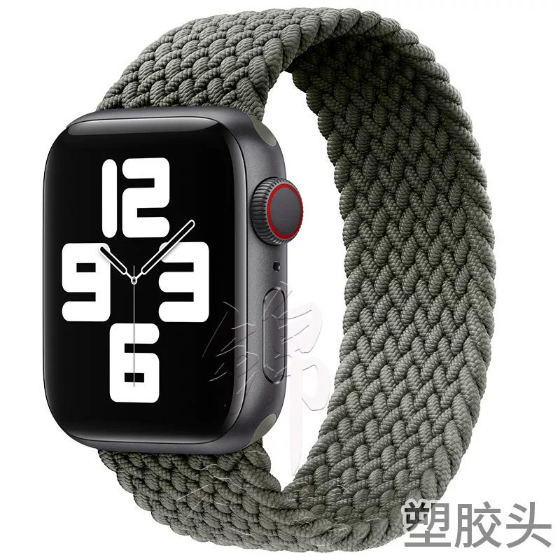 Ремешок для часов (Apple) нейлоновый тканый эластичный однослойный, 22 мм пластиковый разъем, длины 125–165 мм