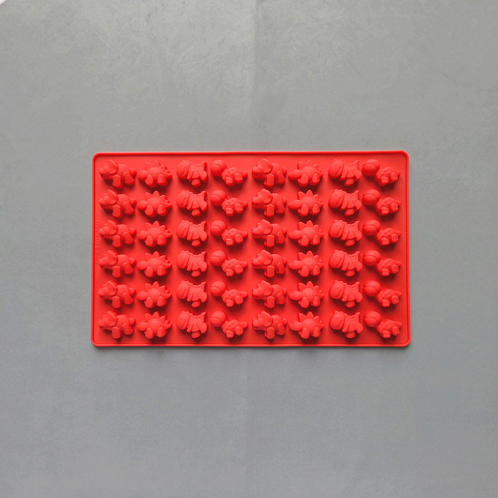 48 incluso pequeño dinosaurio 132 molde de silicona de caramelo DIY caramelo chocolate galleta pastel decoración plug-in