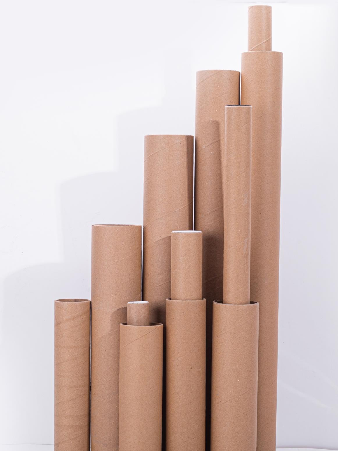 Tubo de papel barril redondo kraft creativo artesanal diy cartel de papel de embalaje de papel de caligrafía barril etiqueta barril al por mayor