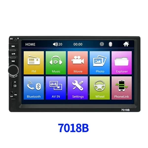 7inch Car Bluetooth MP5 Player Bluetooth Hands-Free Reversing Camera Card Slot USB Support Reversing Control 7018B