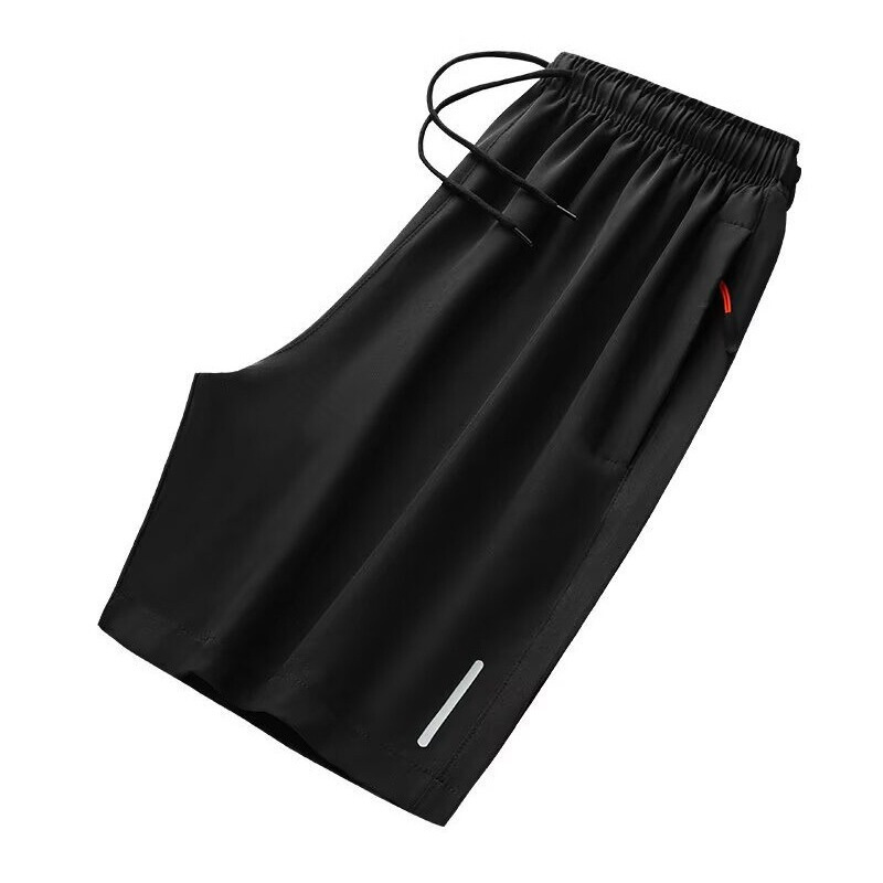 2026 New Summer Style Men's Ice Silk Quick-Drying Sports Shorts, Loose and Breathable Fitness Running Shorts, Casual Men's Shorts