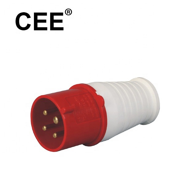 CEE-014/024工业插头 红色 IP44 16A 32A 380-415V 3P+E CE