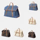 in stock Lu Yuxiao with Songmont Mountain Pine Full Series Briefcase Canvas Denim Backpack Bag