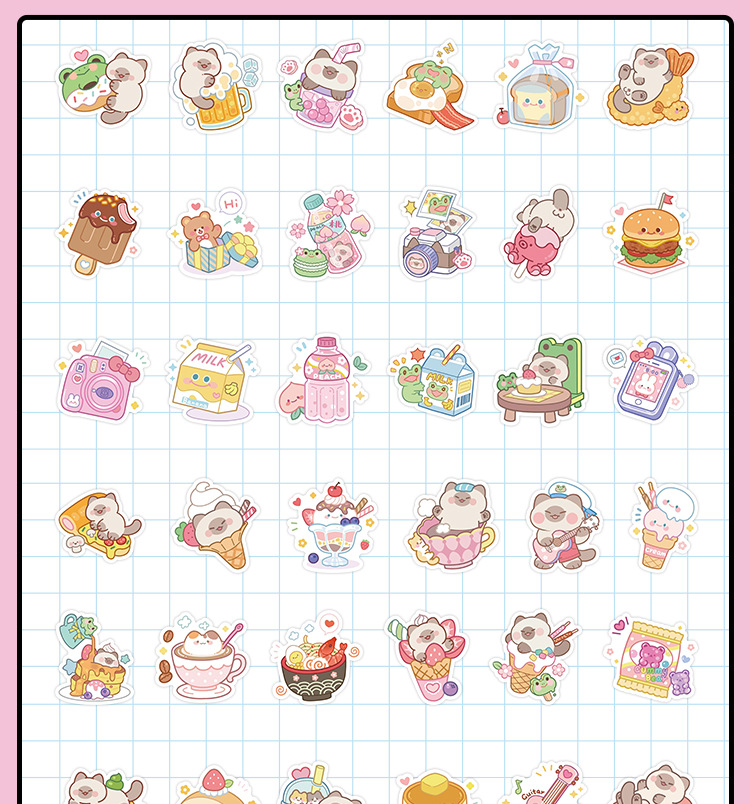 Learning, School Occasion 1 Set Cartoon Learning School Pp Synthetic Paper Adhesive Sticker Cartoon Style Cute Stickers