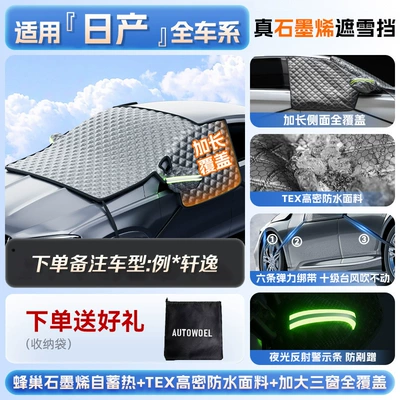 Car snow shield | Shield Anti-Snow Cover Winter - three-window-model-suitable-for-nissan-leave-a-message-for-specific-models