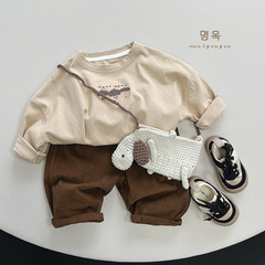 Children's clothing children's long-sleeved T-shirt bottoming shirt 1 baby cotton loose top 3 new style girls Korean version autumn 2-year-old trend