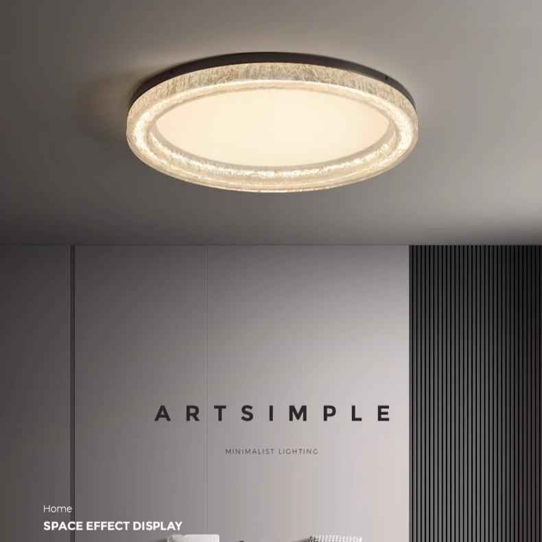 All-Copper Italian-Style Minimalist Living Room Main Ceiling Light, Light Luxury High-End Master Bedroom Lamp, Zhongshan Lighting Fixtures