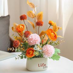 ネットの赤い爆発のハイエンドの花の家庭のテーブルの冷蔵庫の事務室の偽の花の装飾の生け花の置物は多く代行してきます。