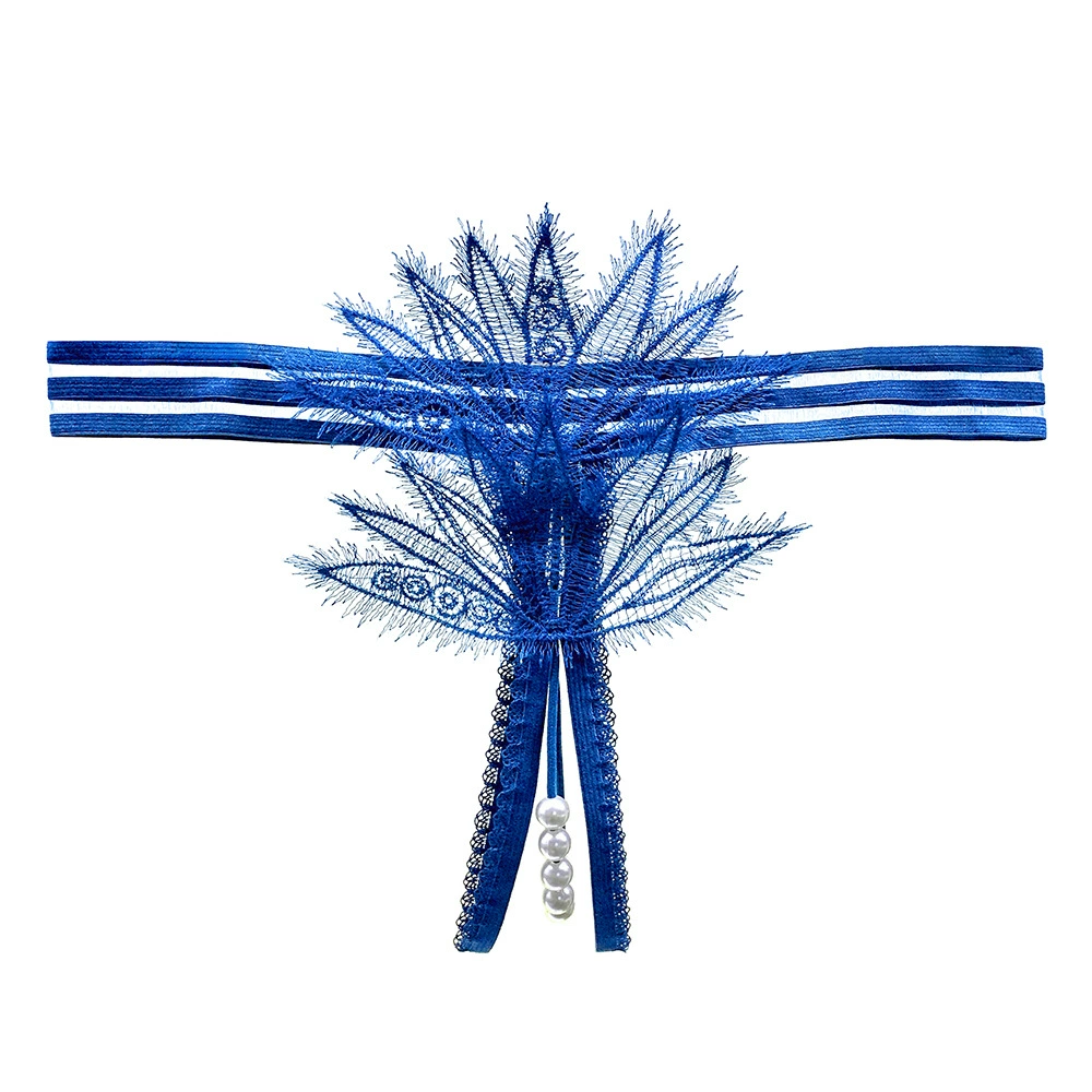 Фасционныеlash eyelashes lace panties can insert women's sexy beads massage bed to tease hot see -through thong 2290
