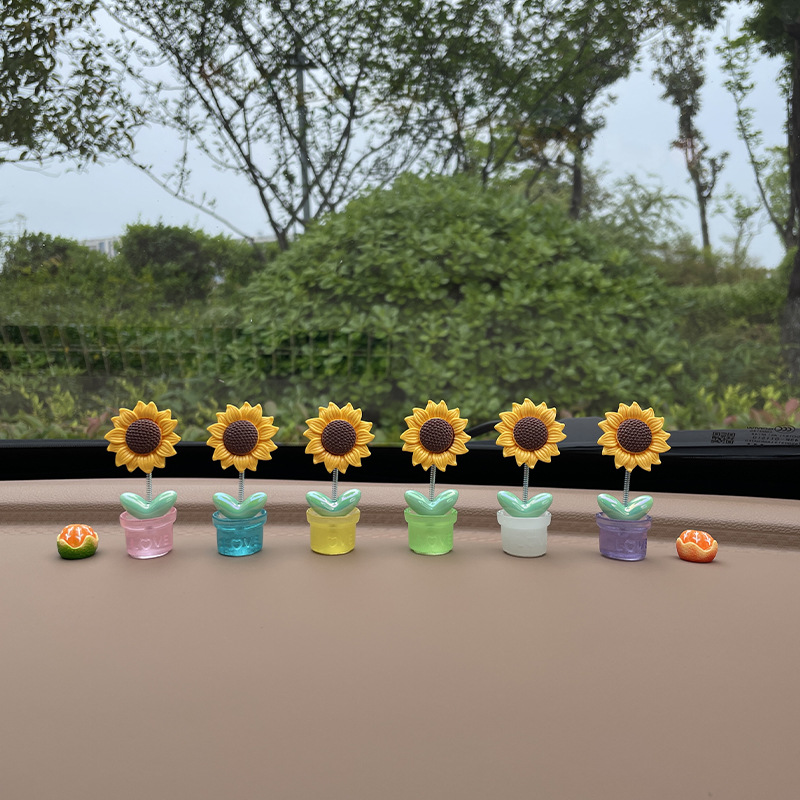 [전기도금 고형잎] 화분 6개 + 오렌지와 이탈리안