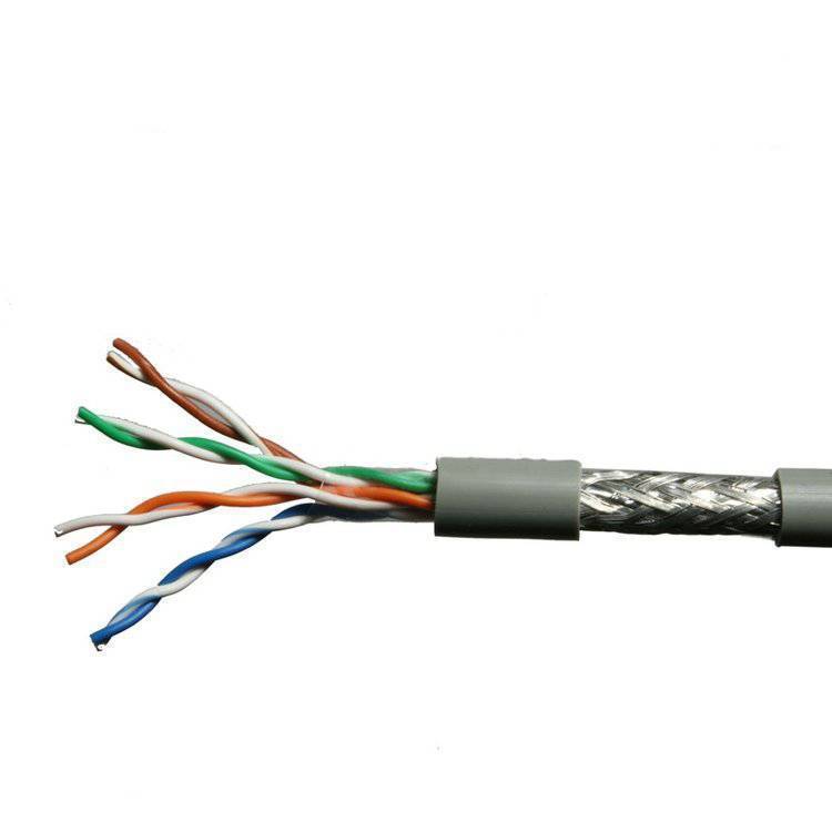 Computer Broadband Pure Copper Stp Pair Shielded 8-Core Pair Stranded Super Category 5 Network Cables CAT 5E Fluke Test