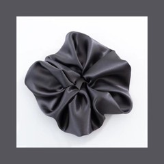 超大號邊寬8cm真絲髮圈發繩扎頭髮不傷發不勒頭皮筋桑蠶絲大腸圈