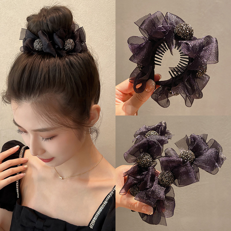 High ponytail hair clip for women, butterfly bow claw clip, bun roller, beauty blogger big shark clip hairpin, hair accessory