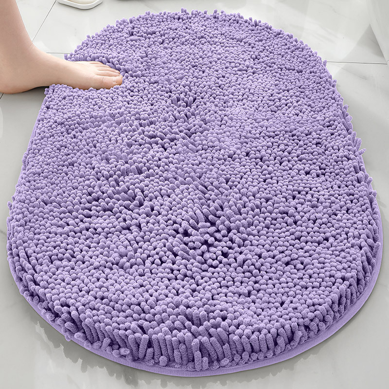 TEMU venta caliente esterillas de piso de cheneil de espesamiento alfombra de absorción de agua fuerte alfombra de puerta antideslizante inodoro alfombra de cama cama image 16