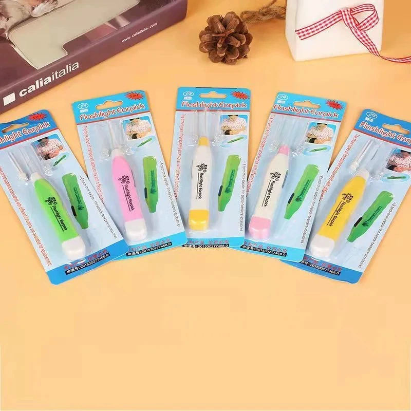 Glowing children's ear picking, tweezers for ears, tools set