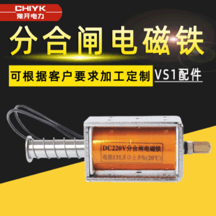 VS1 vacuum circuit breaker DC220V lead type overcurrent release long stroke electromagnet VS1 opening and closing coil