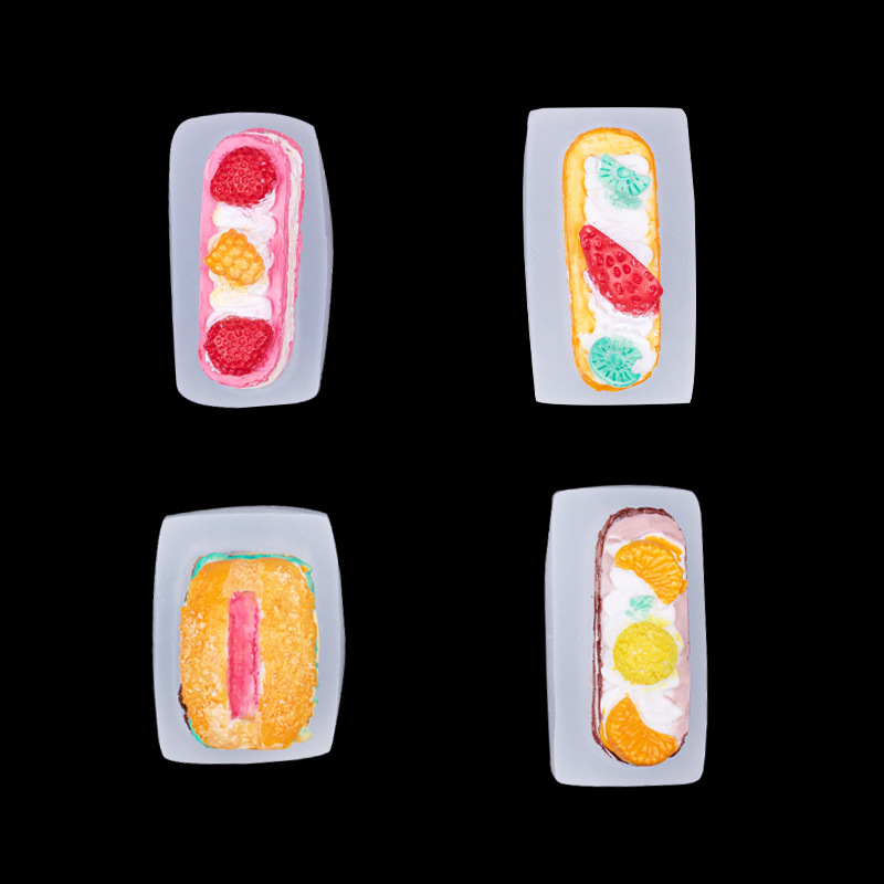 Pastel de postre hamburguesa perro caliente simulación silicona molde epoxi arcilla jabón hecho a mano aromaterapia Fondant chocolate