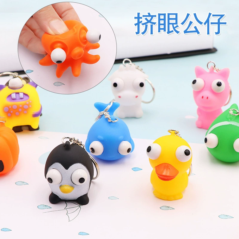 Игрушка, кукла, слизь, брелок с ключом, антистресс