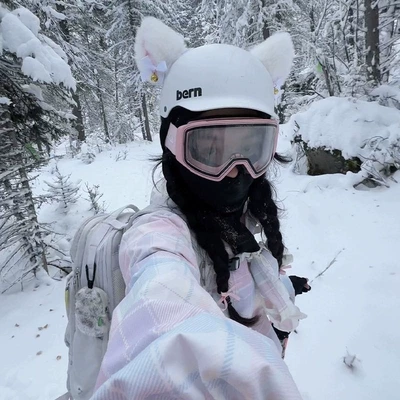 electric motorcycle motorcycle equestrian | Motosiklet dəbilqələri - white-pink-cat-ears-with-bell-helmet-not-included