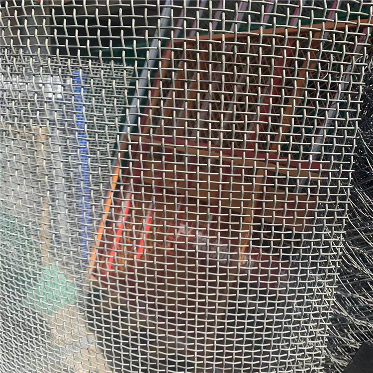 湖南长沙钢轧花网矿筛网65锰钢重型筛网 钢丝网矿场用筛板