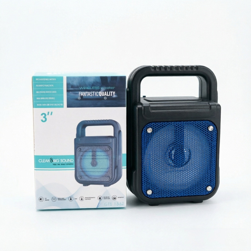 New Gts-1362 Wireless Bluetooth Speaker Desktop Outdoor Portable Subwoofer Bluetooth Speaker