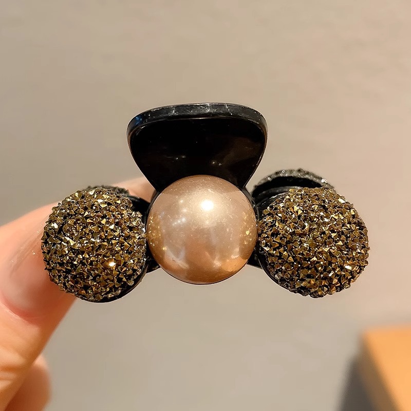 Clip de agarre de cola de caballo alta fijación artefacto de diamante de agua pequeño cráneo trasero clip de pescado de cabello de cabello de cabello de cabello de mujer