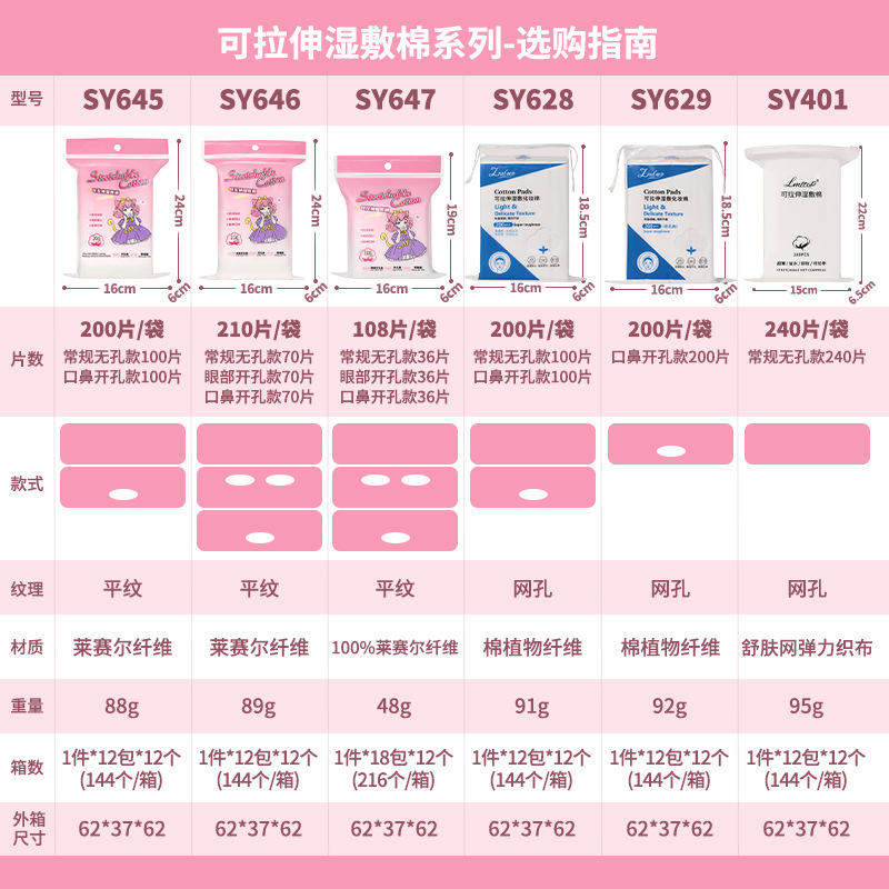 Compresas húmedas elásticas LMLTOP de algodón tipo momia, tres en uno, perforadas, colección de compresas húmedas de algodón.