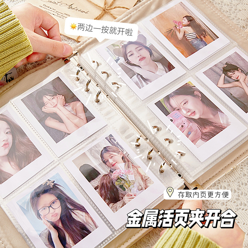 Nuevo libro de tarjetas de tela china de alto valor satén bordado álbum de fotos de 3 pulgadas de tarjetas de amado