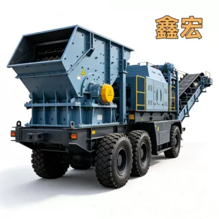 轮胎式移动箱破 建筑垃圾再生破碎设备 移动方箱石料破碎机厂家