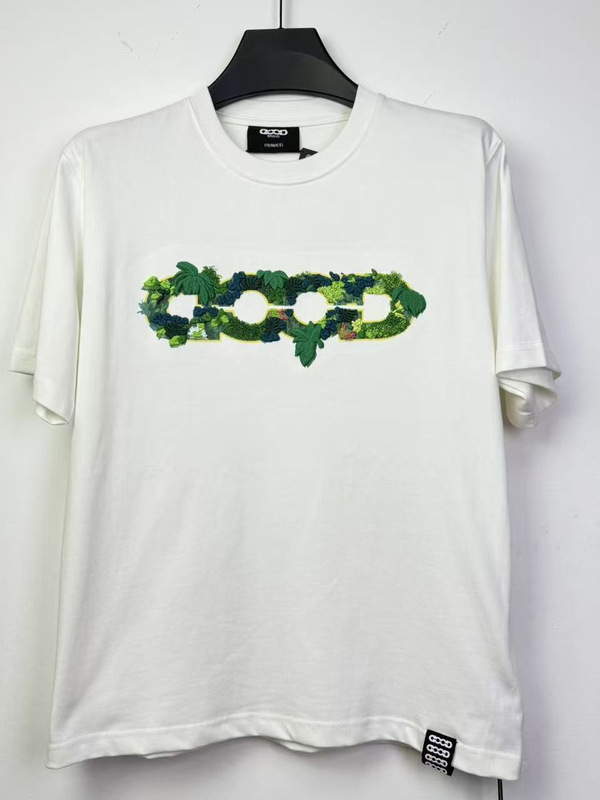 现货 GOODBRAND 立体绿植刺绣地图LOGO宽松短袖T恤 男女同款|undefined