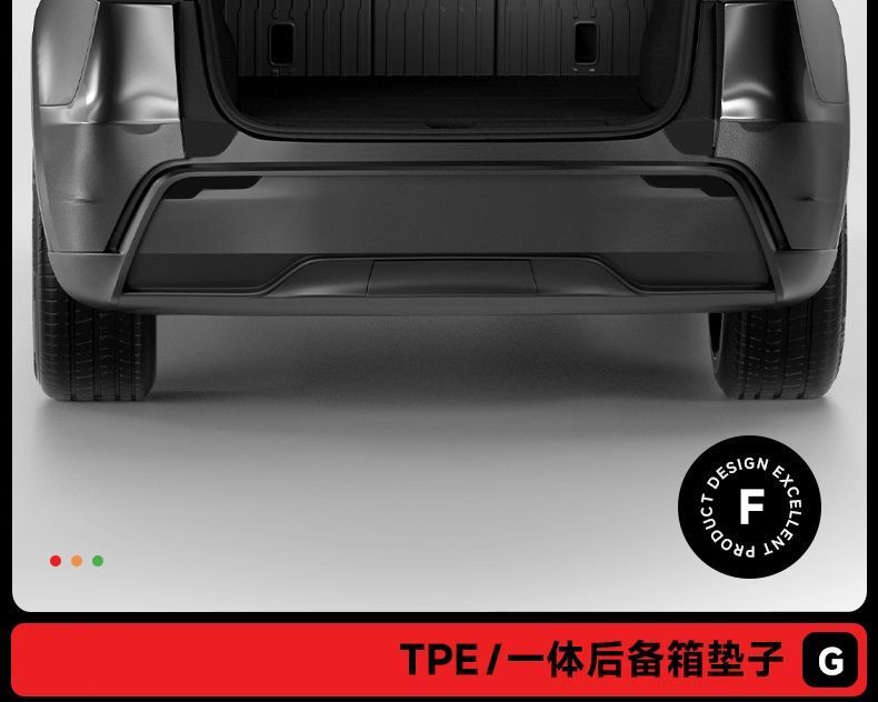 [Cross-border exclusive] Suitable for Model YL, full set of floor mats for the entire car, including front and rear trunk mats and storage bins, made of TPE material