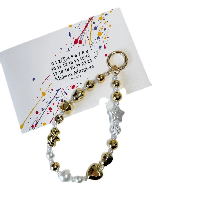 Retro phone case pearl, keychain, universal bag accessory
