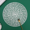 PVC meal cushion round fireworks hot hot dining table cushion Nordic -style western food cushion tea meal cushion