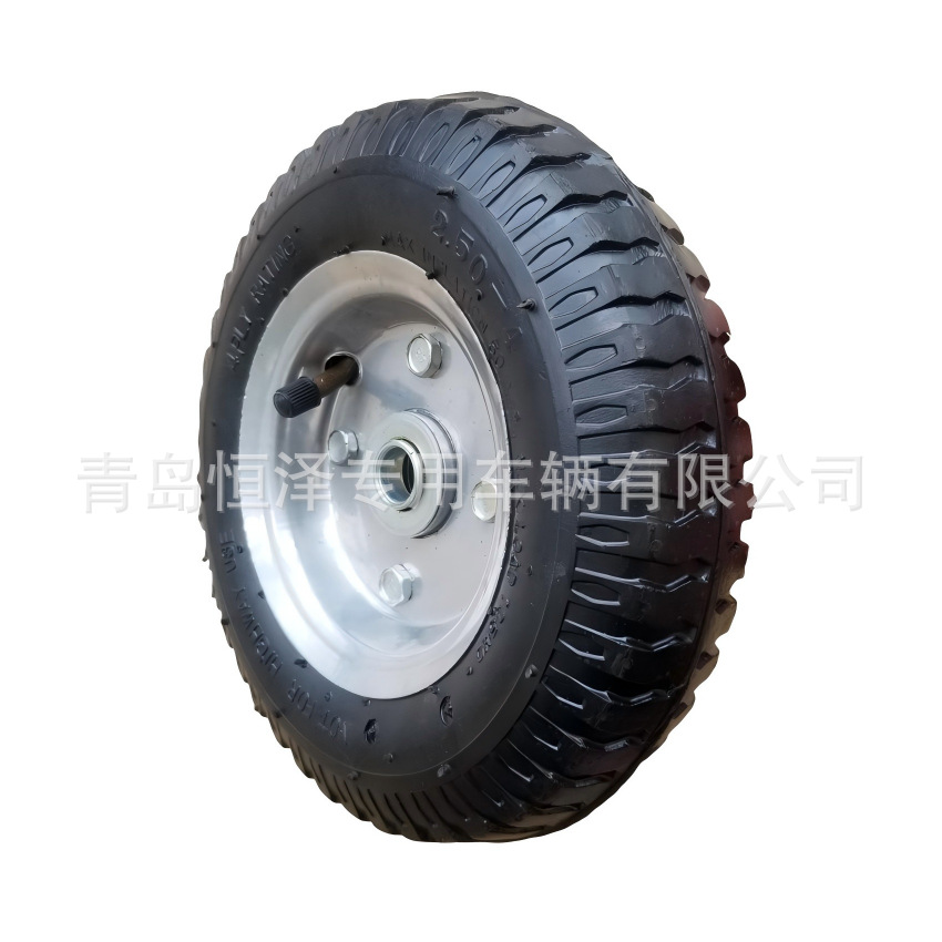 8寸2.50-4橡胶充气轮童车轮子手推车仓货车板车轮胎量大优惠