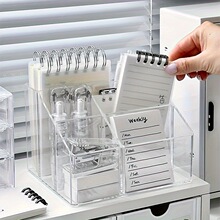 Y 75605 Five-grid Acrylic Pen Holder ����ǿ�����Ͳ�羳