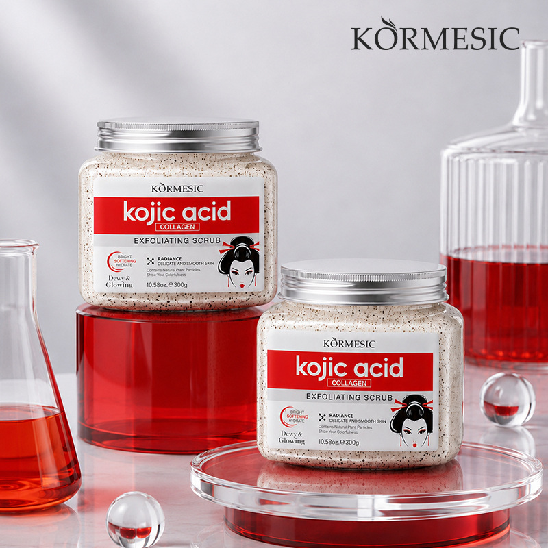 Filipinos KORMESIC ácido cúbico y colágeno cuerpo exfoliante gel comercio exterior transfronterizo paquete completo inglés