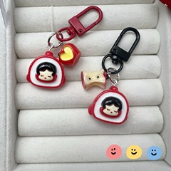 Cute Crown Girl Keychain Ins Creative Personalized Niche Bag Decor for Students and Best Friends, Small Gift