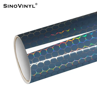 color laser car film glossy: Automotive Film - 15218-m-honeycomb-laser-light-blue