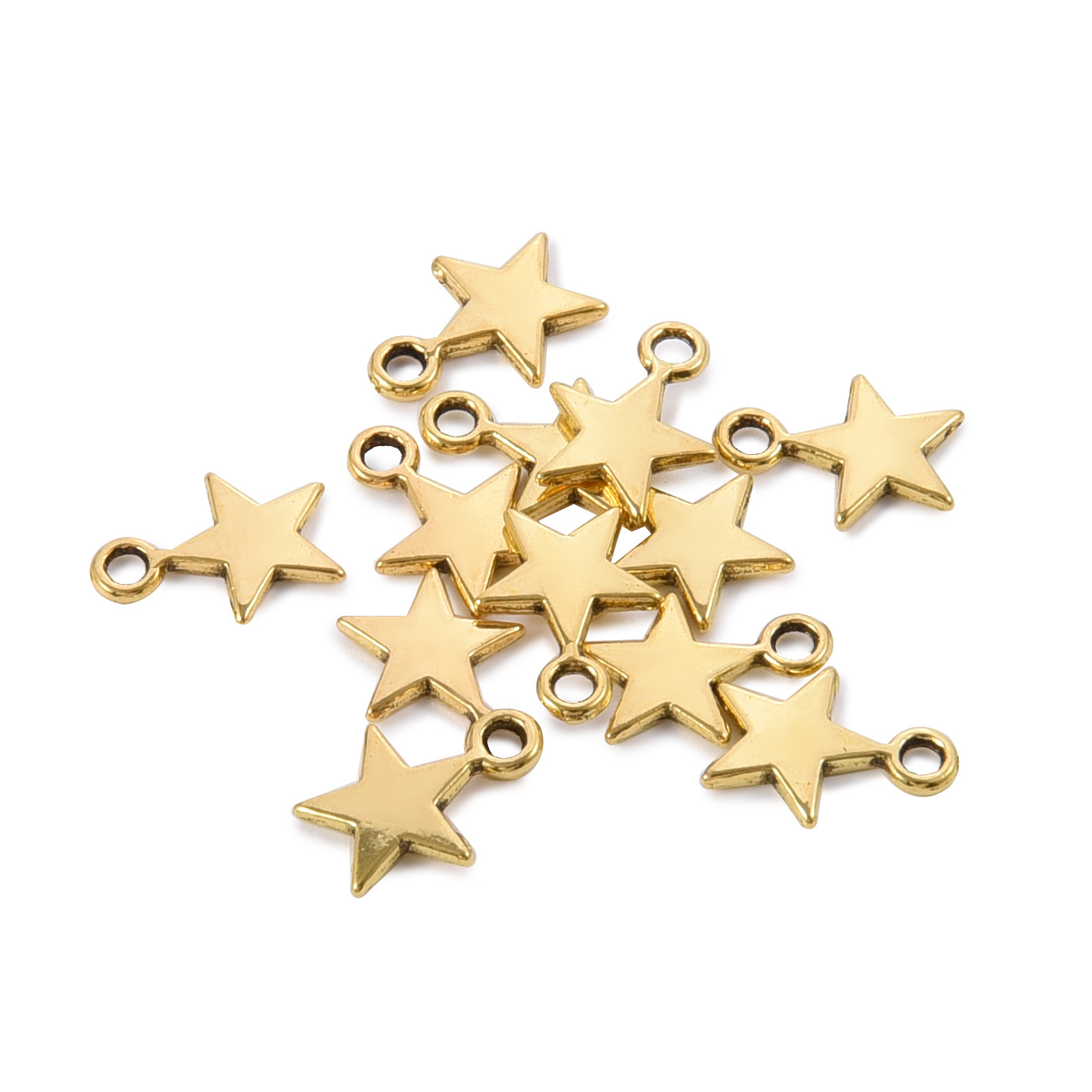 Accesorios de joyería de bricolaje modelos mixtos retro estrella luna aleación colgante joyería material hecho a mano amor colgante de cara sonriente