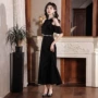 小众挂脖日常气质晚礼服