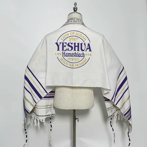 Cross-Border E-Commerce Prayer Scarf Israel Jewish Prayer Printed Morning Prayer Headscarf Ethnic Style Shawl Striped Shawl