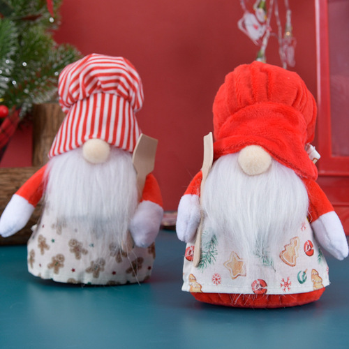 Christmas ornaments small gifts small gift decoration Amazon cross-border luminous plush doll Santa Claus doll