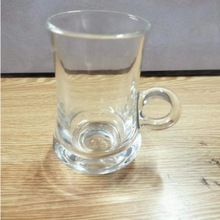 欧式浮雕玻璃小杯子 迷你带把精致烈酒杯 酒吧洋酒威士忌白酒酒杯