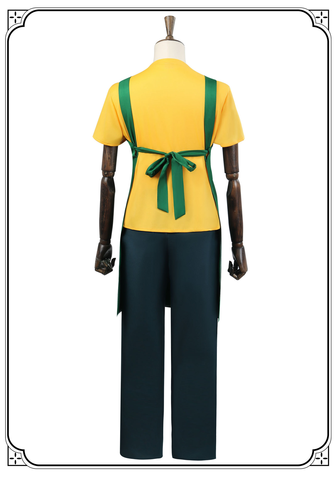 Anime Taro Sakamoto Cosplay Kostüm Wig Gelb T-shirt Hose Schürze Brille Frauen Männer Halloween Karneval Rolle Spiel Requisite 6