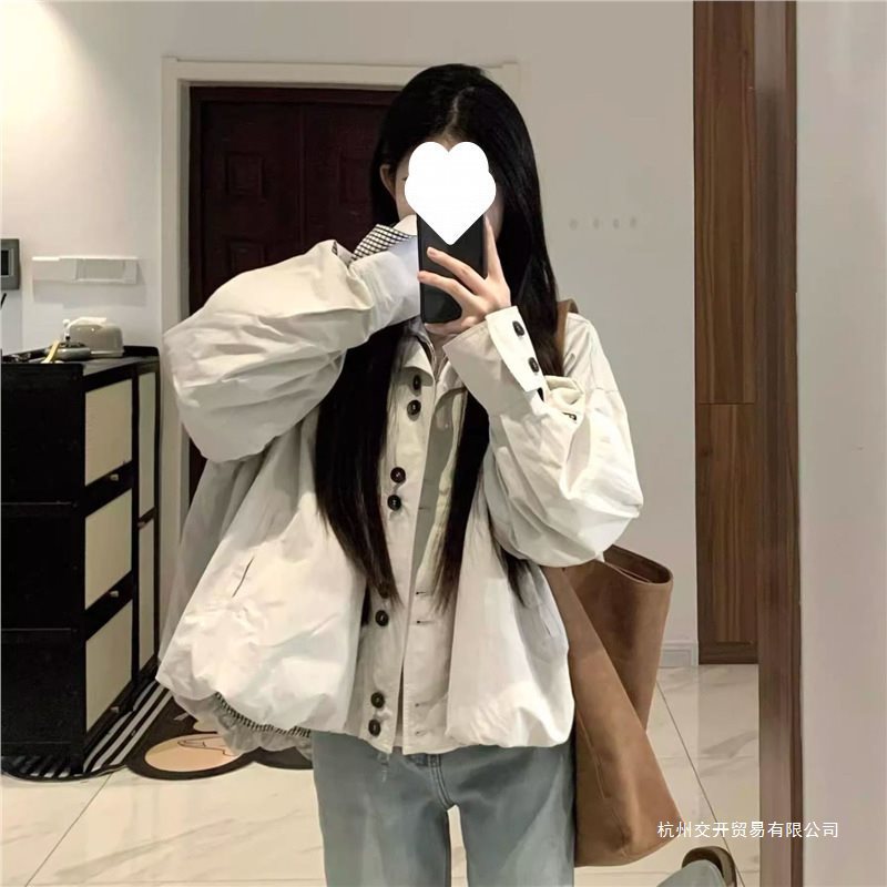 韩版短外套女春秋季2025新款早秋薄外套巨好看的短款夹克初秋休闲
