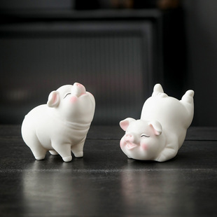 Ceramic Tea Pet Ornaments, Tea Toys, Cute Piggy Tea Table Accessories, Home Personalized Creative Tea Table Tea Table Decorations