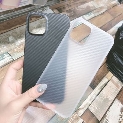 适用iPhone12超薄手机壳苹果11promax碳纤维PP壳8Plus全包抗摔套X