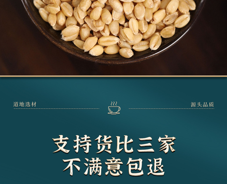 Huai Xiao Mai Gan Cao Blend Dried Wheat Licorice Jujube Soup Herbs Traditional Gan Mai Da Zao Decoction Mix in use